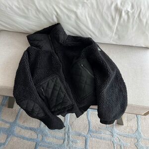 ALO Yoga Black Quilted Sweater